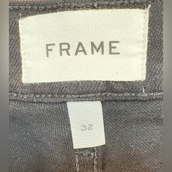 Frame Le Cutoff Denim Shorts, Color Noir Black, Zip Fly, Comfy, Flattering, 32‎ - Picture 6 of 9